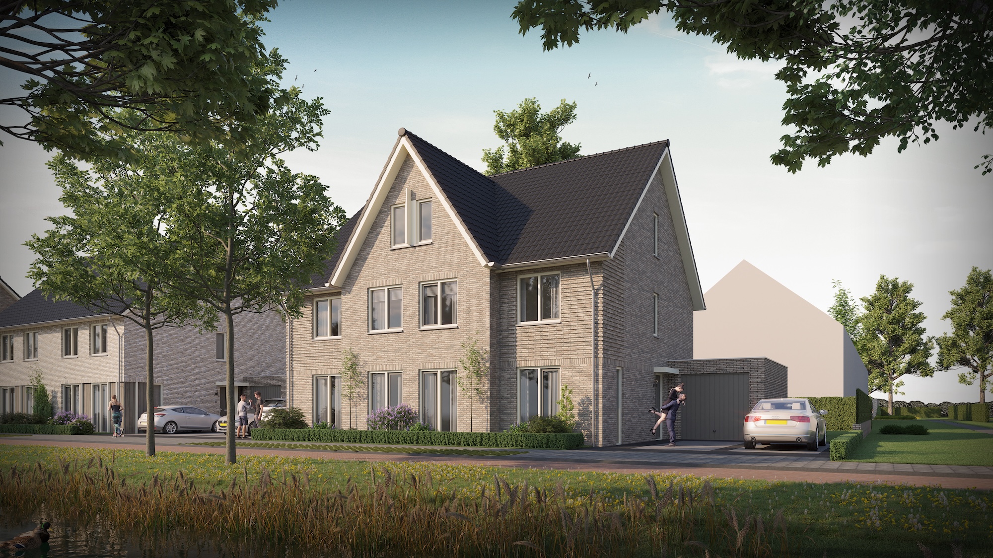 Plattegrond Twee-onder-één-kap type 5 - Bouwnummers: 28, 29